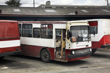 Fototapeta na wymiar Bus station in Cienfuegos. Cuba