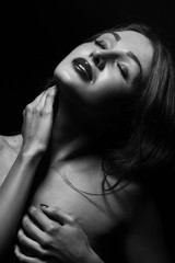 Fototapeta premium sensual aroused woman