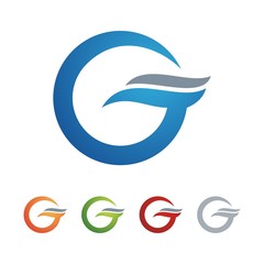 Letter G Wave Business Design Logo Vector