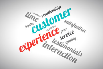Customer experience word cloud