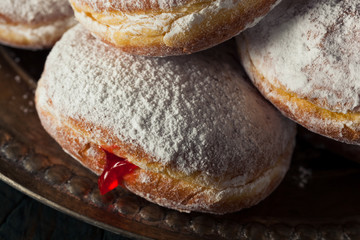 Homemade Sugary Paczki Donut