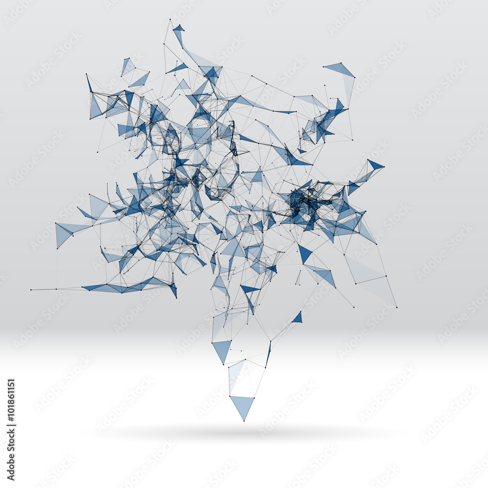 Poster Abstract background with dotted grid