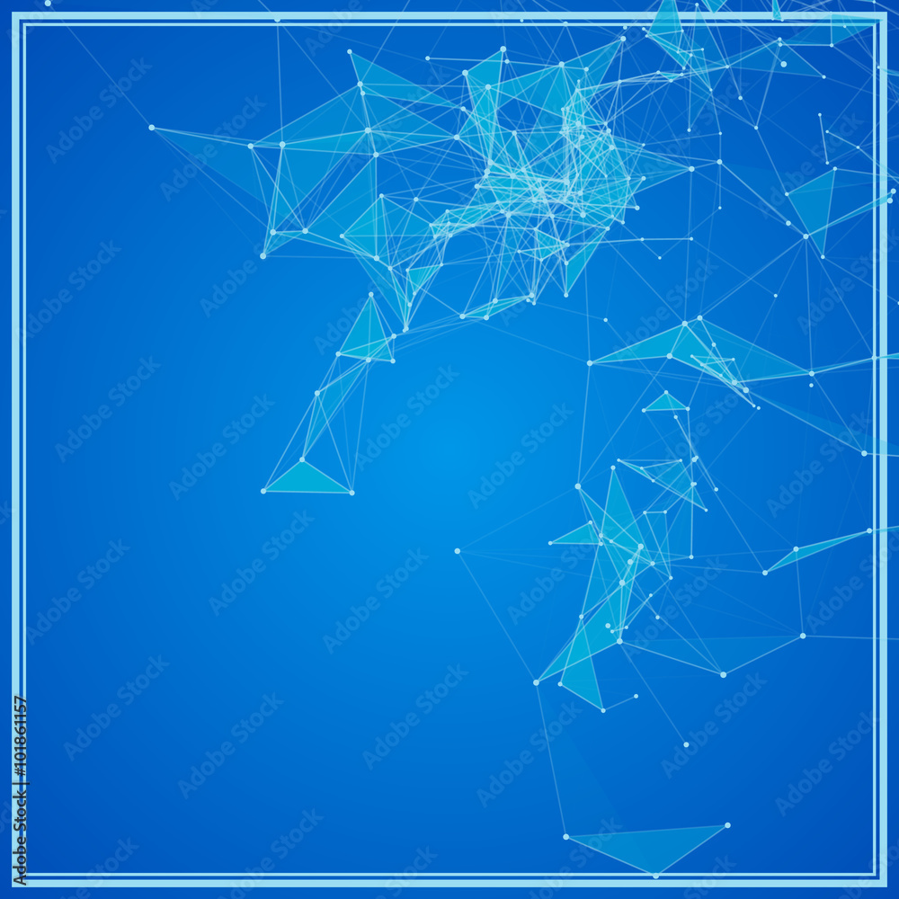 Poster Abstract background with dotted grid