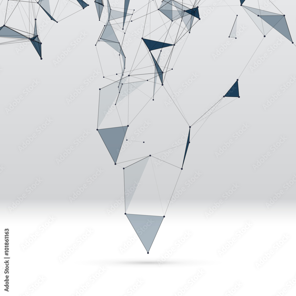 Poster Abstract background with dotted grid