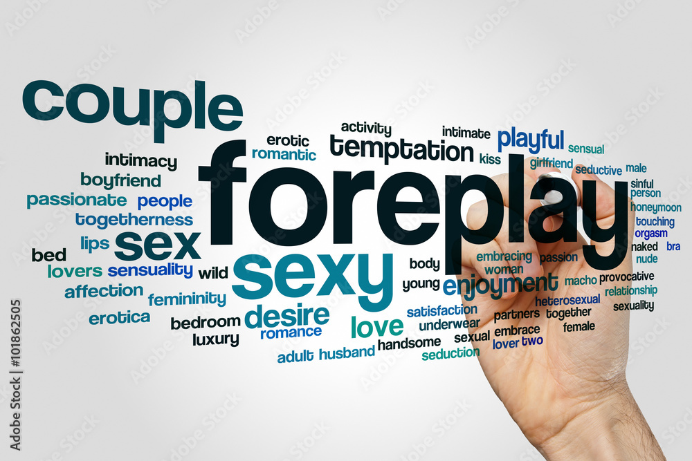 Wall mural foreplay word cloud concept