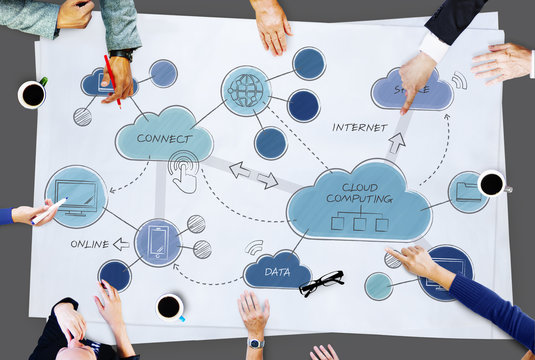 Cloud Computing Networking Connecting Concpet