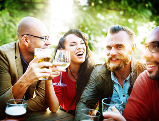 Fototapeta na wymiar Party Celebrating Friendship Drinking Togetherntess Concept
