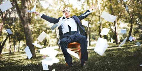 Achievement Business Carefree Celebration Successful Concept