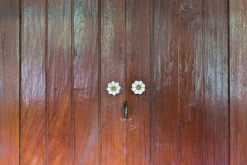 Thai wooden door