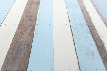 Perspective wooden plank