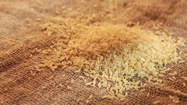 rice cereal spilling into the bag