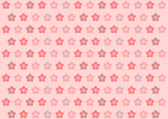 桜の花模様背景イラスト