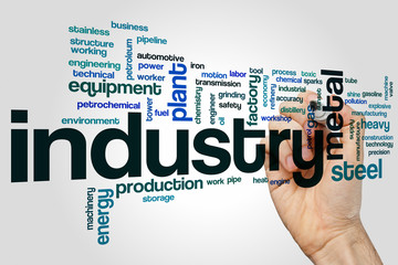 Industry word cloud concept