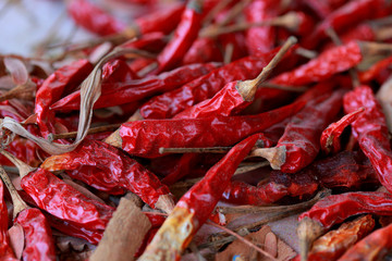 Dried chili a spicy condiment