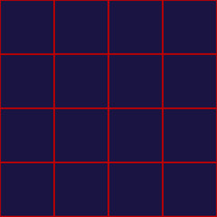 Red Grid Square Royal Blue Background Vector Illustration