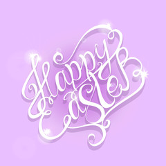 Beautiful Happy Easter lettering