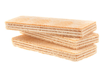 Wafers stick on white