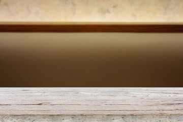 wood table with Luxury Furniture with copyspace