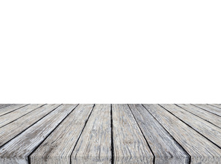 Wood plank on white background