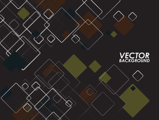 Abstract squares vector background.