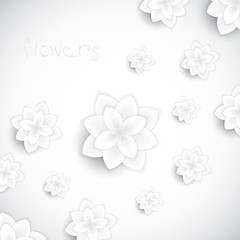 Paper floral background