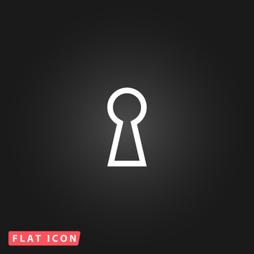 keyhole flat icon