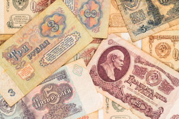 background ruble notes two