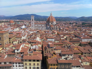 Fototapeta na wymiar Firenze vista dall'alto