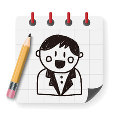 wedding groom doodle drawing