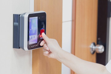 electronic key and finger access control system to lock and unlo