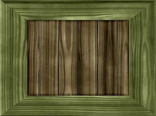 wood frame isolated on white