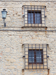 Lattices at windows.