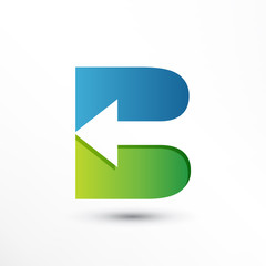 Arrow Letter B Logo