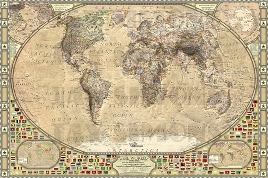 Fototapeta World vintage