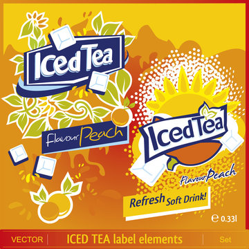 Iced Tea label elements 3