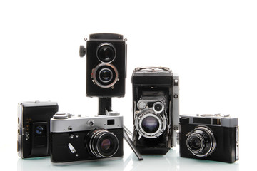 old film mirror cameras