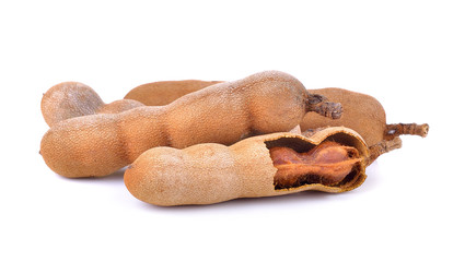 tamarind on white background