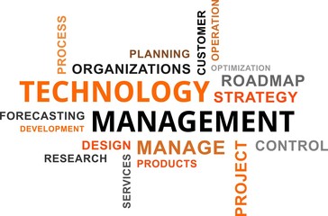 word cloud - technology management