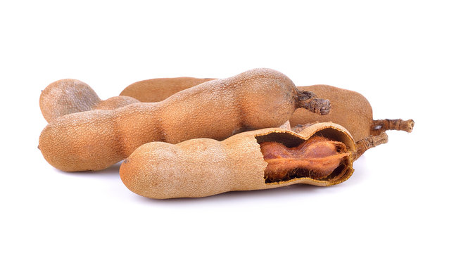 tamarind on white background