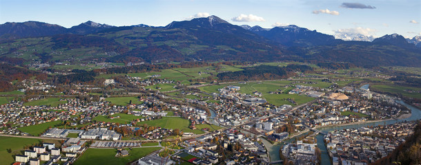 Naklejka premium Die Stadt Hallein 