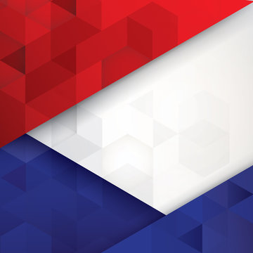 France flag colors abstract background. 