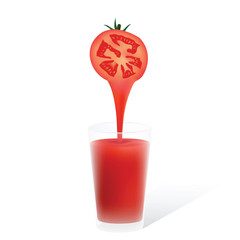 Fresh tomato juice for your design
