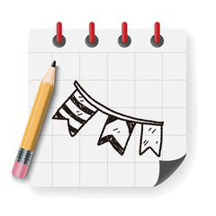 birthday hanging doodle drawing