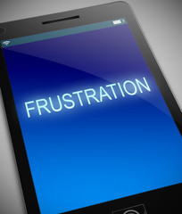 Frustration technology concept.
