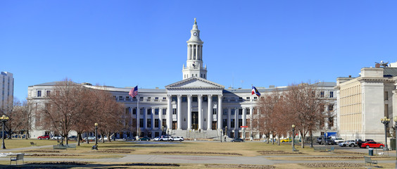 City and County Building near Civic Center and State Capitol, Denver Colorado in the Rocky Mountains