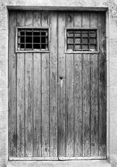 Obraz na płótnie Canvas Old wooden door.