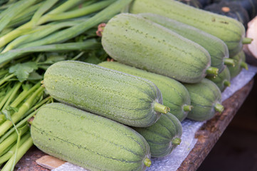Loofah in the market