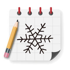 snowflakes doodle