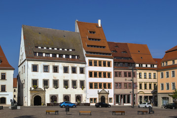 Fototapeta na wymiar main square in Freiberg, Germany