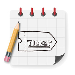 ticket doodle